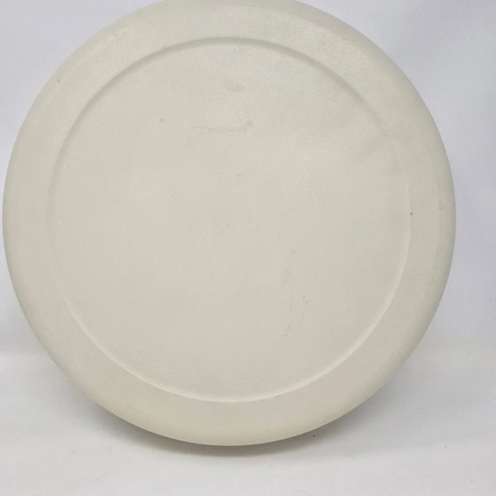 Vintage Tupperware Jel-ette‎ Serving Tray with Lid 1665-4 Almond 7 Compartment